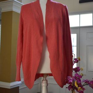 light weight salmon colored sweater